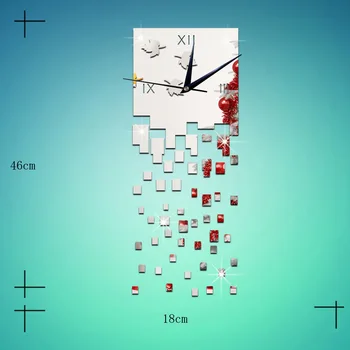 3D wall clock Study bedroom living room background wall acrylic self-adhesive wall sticker Mirror gold sliver wall clock 
3D wall clock Study bedroom living room background wall acrylic self-adhesive wall sticker Mirror gold sliver wall clock