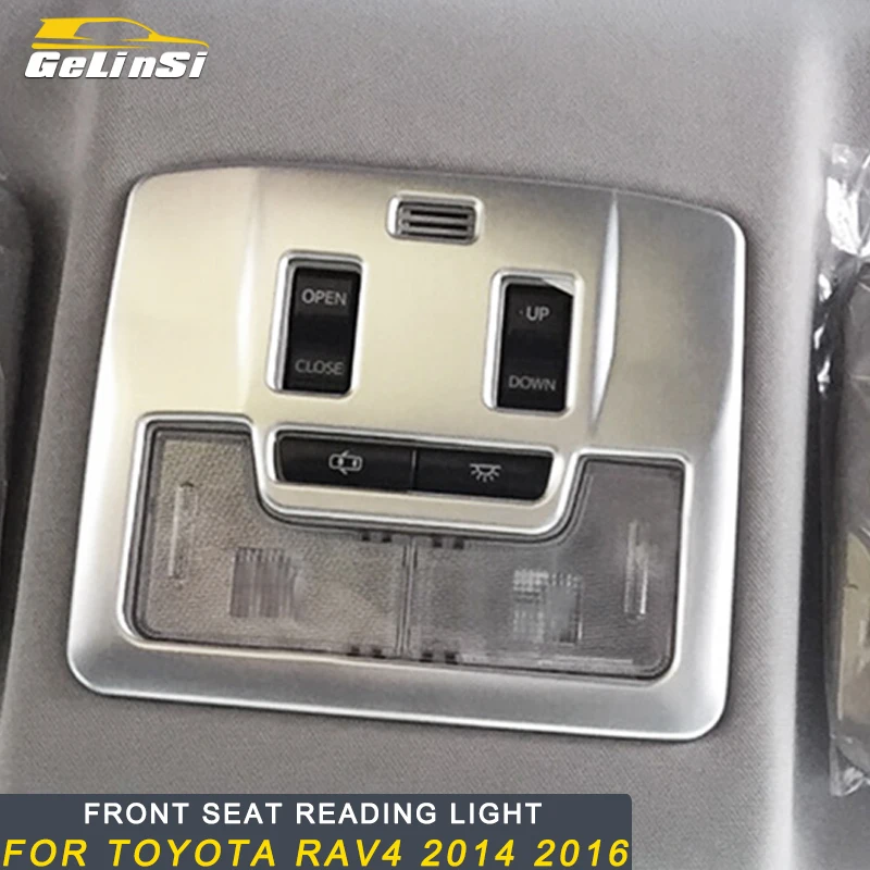 Gelinsi For Toyota RAV4 2016 Car Styling Front Seat Reading Light Lamp Panel Cover Trim Frame Sticker Interior Accessories
Gelinsi For Toyota RAV4 2016 Car Styling Front Seat Reading Light Lamp Panel Cover Trim Frame Sticker Interior Accessories