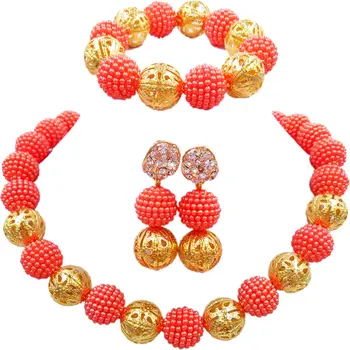 Lovely Orange Nigerian Wedding African Beads Jewelry Set for Women 16JSQ06
Lovely Orange Nigerian Wedding African Beads Jewelry Set for Women 16JSQ06