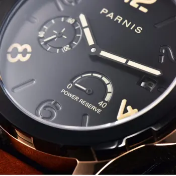 2019 New Automatic Watch Men Parnis Top Brand Luxuury Menchanical Watches 44mm Leather Luminous Date PVD Power Reserve
2019 New Automatic Watch Men Parnis Top Brand Luxuury Menchanical Watches 44mm Leather Luminous Date PVD Power Reserve