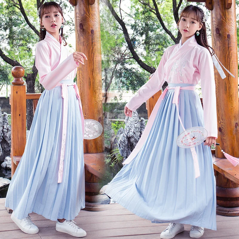 Chinese National Folk Dance Costume Ancient Han Dynasty Swordsman Women Hanfu Outfit Princess Lady Tang Dynasty Clothing DL3248
Chinese National Folk Dance Costume Ancient Han Dynasty Swordsman Women Hanfu Outfit Princess Lady Tang Dynasty Clothing DL3248