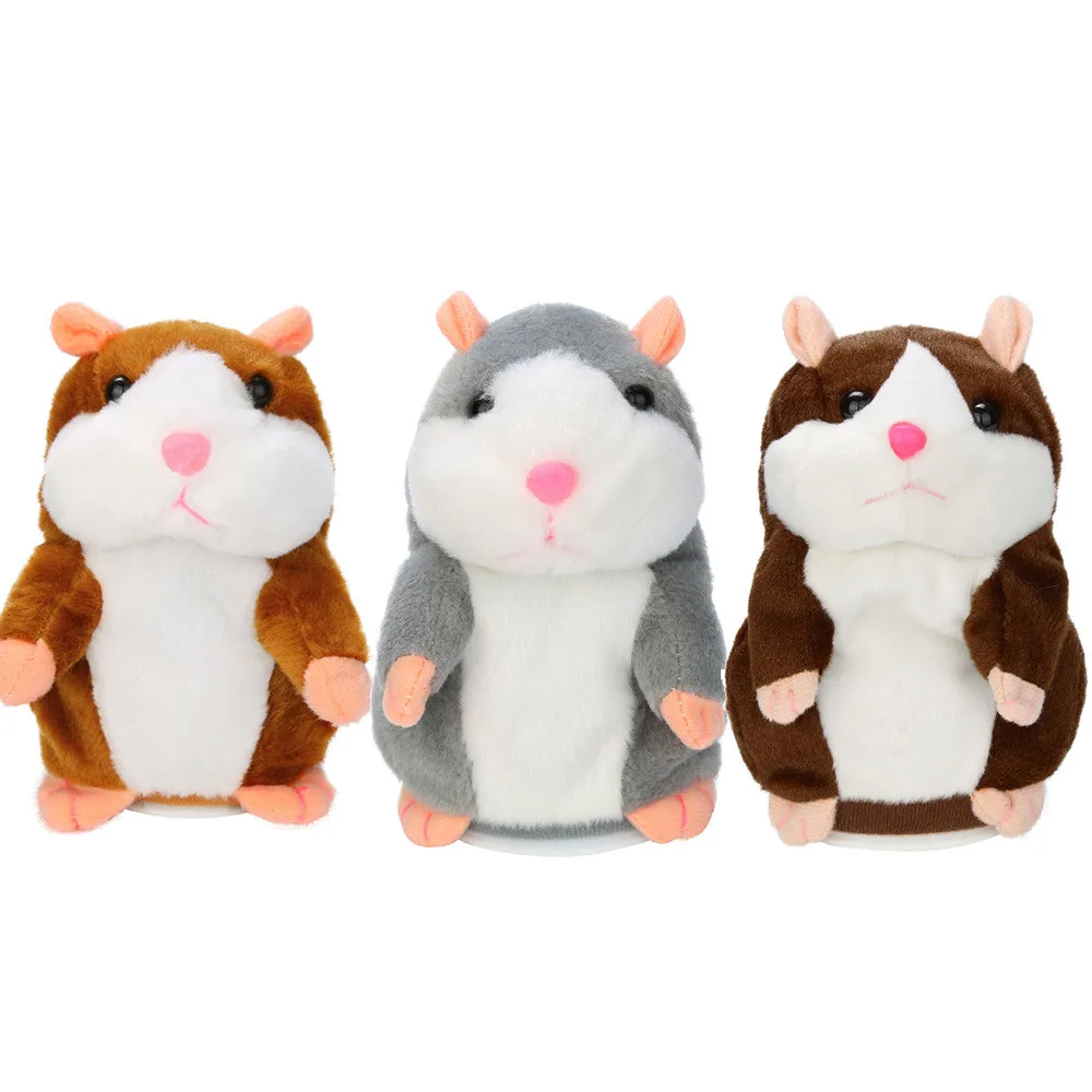 

Adorable Interesting Speak Talking Record Hamster Mouse Plush Kids Toys Stress Relief Toy Funny Kids Gift 20