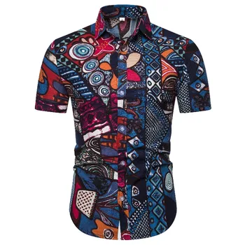 Mens Slim Fit Short Sleeve Dress Shirts 2019 Fashion Party Wedding Floral Shirt Men Ethnic Print Hawaiian Shirt Male Chemise XXL
Mens Slim Fit Short Sleeve Dress Shirts 2019 Fashion Party Wedding Floral Shirt Men Ethnic Print Hawaiian Shirt Male Chemise XXL