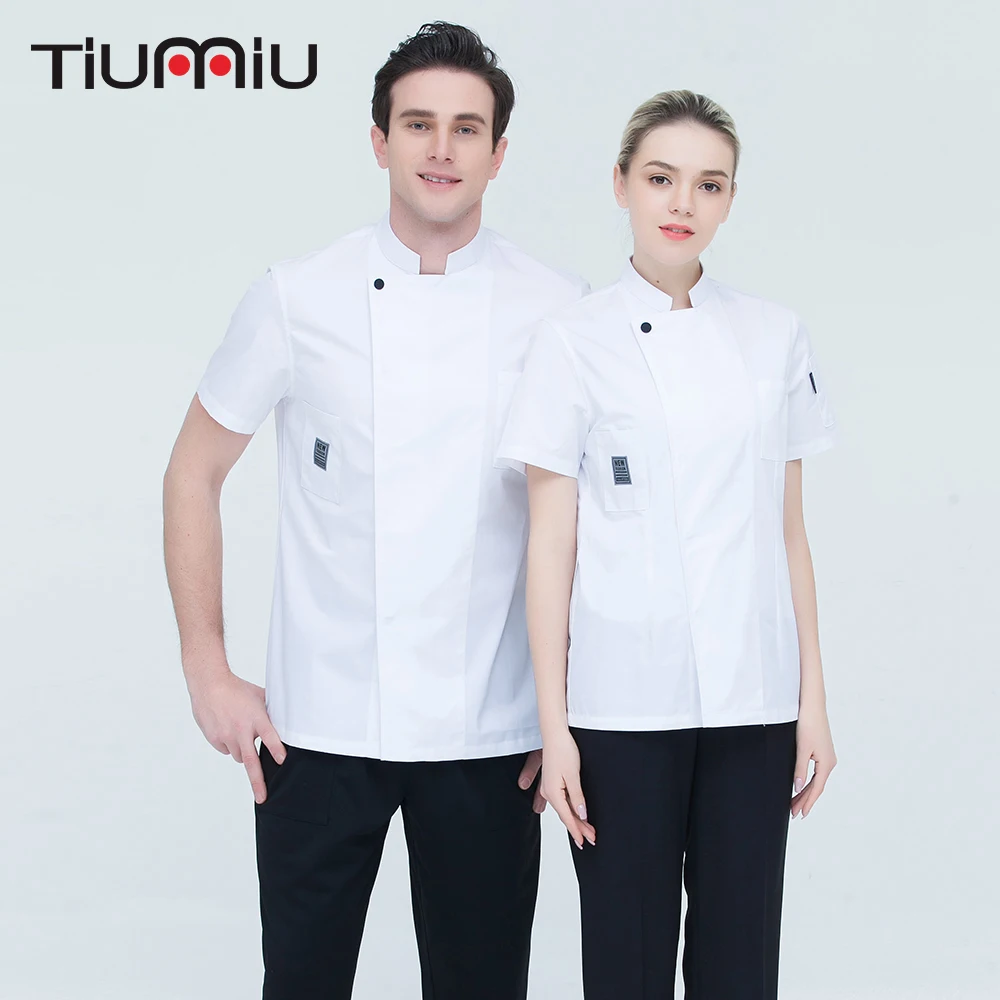 4 Colors M-4XL Wholesale Women Men Short-sleeve Kitchen Work Clothing High Quality Chef Jacket Catering Restaurant Baker Uniform
4 Colors M-4XL Wholesale Women Men Short-sleeve Kitchen Work Clothing High Quality Chef Jacket Catering Restaurant Baker Uniform