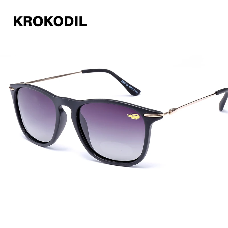 Krokodil New Luxury Brand Designer Ladies Square Polaroid Sunglasses Women Men Metal Temple Mirror Sun Glasses For Female 2360
Krokodil New Luxury Brand Designer Ladies Square Polaroid Sunglasses Women Men Metal Temple Mirror Sun Glasses For Female 2360