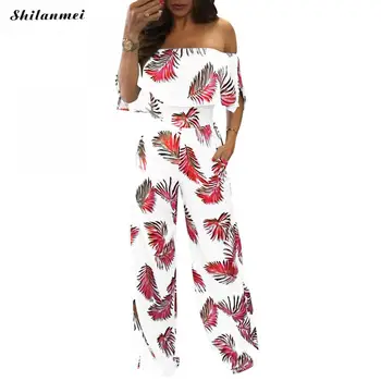 Bohemian summer rompers women jumpsuit sexy off should leaf print loose jumpsuits for women long body feminino backless overalls
Bohemian summer rompers women jumpsuit sexy off should leaf print loose jumpsuits for women long body feminino backless overalls