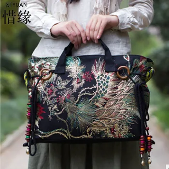 XIYUAN BRAND Casual and luxury new national ethnic flowers embroidery embroidered big Canvas shoulder Messenger bag hand bags
XIYUAN BRAND Casual and luxury new national ethnic flowers embroidery embroidered big Canvas shoulder Messenger bag hand bags
