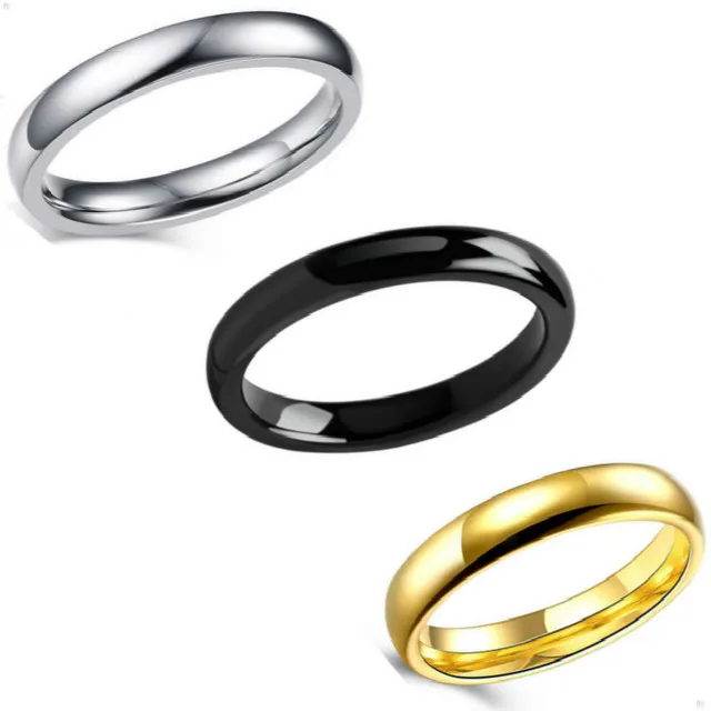 Wholesale 100pcs Silver Gold Black 4mm/6mm Stainless Steel Wedding Bands Jewelry Rings Size 6-12
Wholesale 100pcs Silver Gold Black 4mm/6mm Stainless Steel Wedding Bands Jewelry Rings Size 6-12
