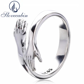 Slovecabin Original 925 Sterling Silver Party Rings Give Me A Hug Adjustable Lord Of The Wedding Rings Female For Lover Couple
Slovecabin Original 925 Sterling Silver Party Rings Give Me A Hug Adjustable Lord Of The Wedding Rings Female For Lover Couple