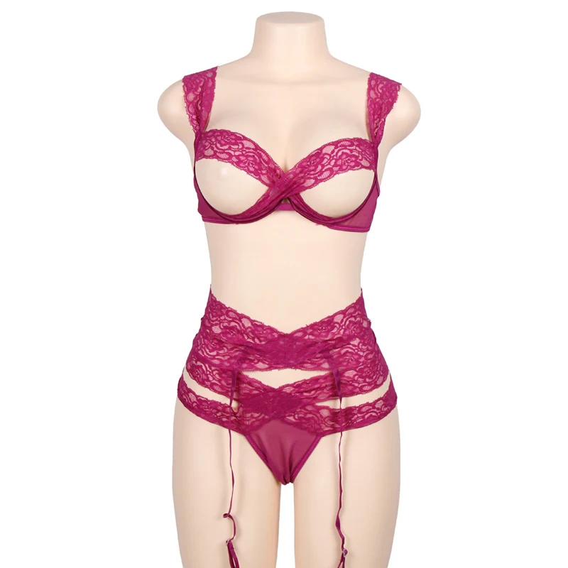 Rosy Bandage Sexy Lingerie Set Women Lace Trim Crisscross Open Bra Sexy Panties Garter Erotic Lingerie Plus Size Sexy Underwear
Rosy Bandage Sexy Lingerie Set Women Lace Trim Crisscross Open Bra Sexy Panties Garter Erotic Lingerie Plus Size Sexy Underwear