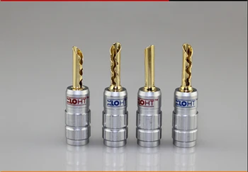 10pcs gold plated XLOTH Copper Speaker Cable Connectors XLO Banana Plugs No soldering Tail hole diameter: 6mm
10pcs gold plated XLOTH Copper Speaker Cable Connectors XLO Banana Plugs No soldering Tail hole diameter: 6mm