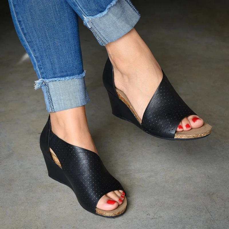 Oeak Women Summer Fashion Casual Shoes Side Open Cover Heel Retro Peep Toe Plateform Sandals Sandalias Mujer 2019
Oeak Women Summer Fashion Casual Shoes Side Open Cover Heel Retro Peep Toe Plateform Sandals Sandalias Mujer 2019