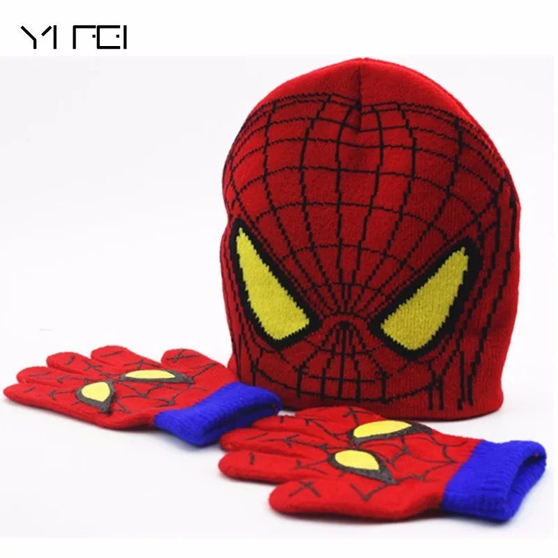 2018 Winter Girls Boys Hat Cartoon Spider Man Warm Cap Knitted Hat Gloves Children Hat Keep Warm Cold-proof Baby Set Head Cap
2018 Winter Girls Boys Hat Cartoon Spider Man Warm Cap Knitted Hat Gloves Children Hat Keep Warm Cold-proof Baby Set Head Cap