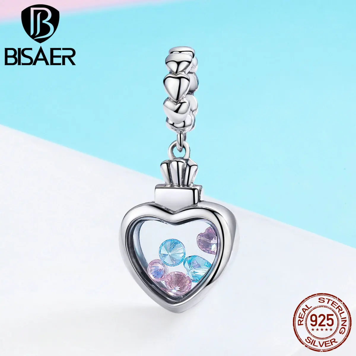 BISAER Real 925 Sterling Silver Memory Box Heart Pendant Charm Beads fit Charm Bracelet & Necklace DIY 925 Silver Jewelry GXC588
BISAER Real 925 Sterling Silver Memory Box Heart Pendant Charm Beads fit Charm Bracelet & Necklace DIY 925 Silver Jewelry GXC588