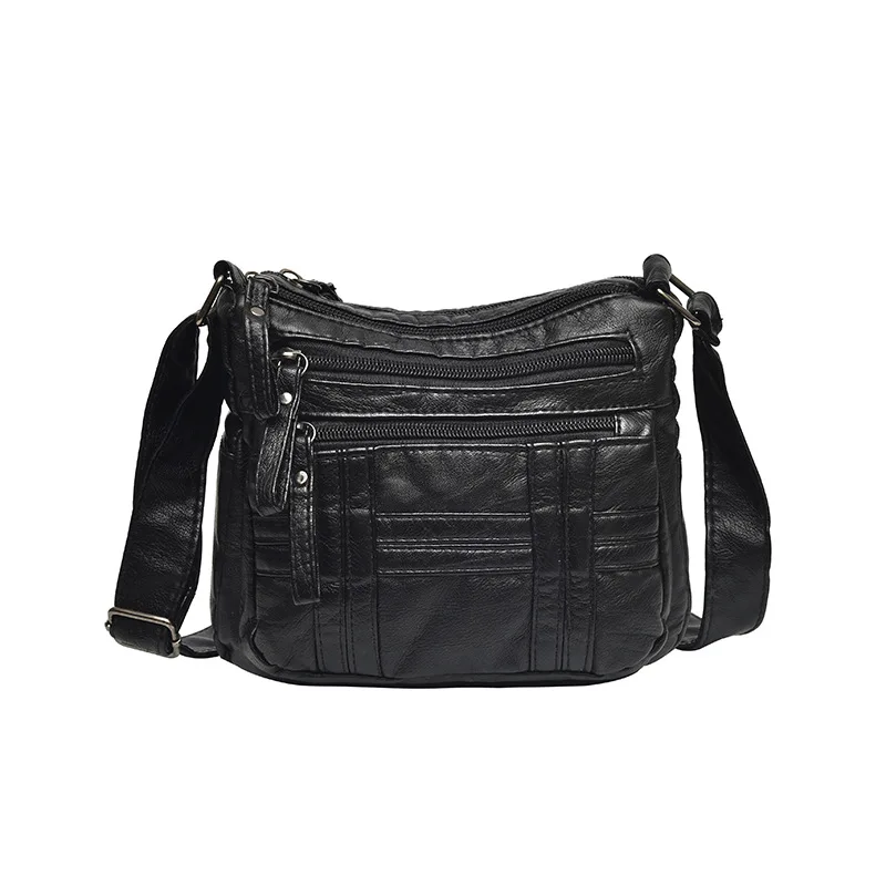 Fashion New Women Shoulder Bag Women's Wash Soft PU Leather Simple Crossbody Bags Casual Ladies Messenger Bag Black Handbag
Fashion New Women Shoulder Bag Women's Wash Soft PU Leather Simple Crossbody Bags Casual Ladies Messenger Bag Black Handbag