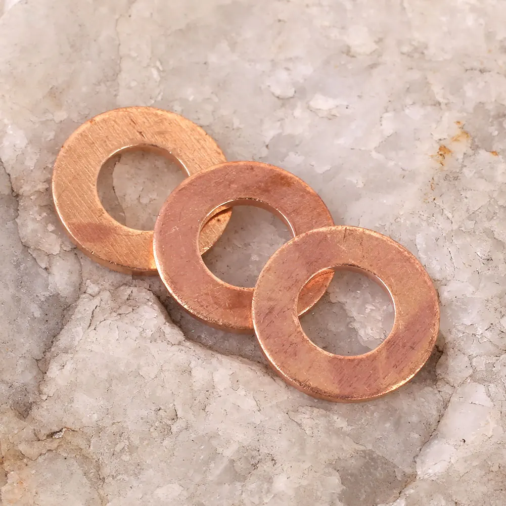 20PCS/Pack Copper Washer Solid Gasket Sump Plug Oil Seal Fittings 6*12*1MM Tool Parts Accessories Drop Shipping
20PCS/Pack Copper Washer Solid Gasket Sump Plug Oil Seal Fittings 6*12*1MM Tool Parts Accessories Drop Shipping