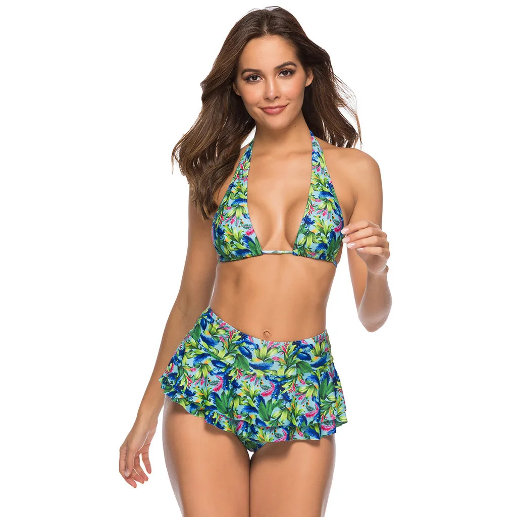 2019 Summer Women's Print Bow Set Swimsuit Swimwear Bathing Suit Monokini Halter Bandgae Push Up Padded FFE5
2019 Summer Women's Print Bow Set Swimsuit Swimwear Bathing Suit Monokini Halter Bandgae Push Up Padded FFE5