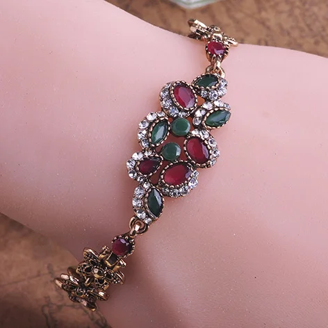 Madrry Fashion Women Turkish Accessories Green Resin Pulseiras Femininas Antique Gold color Vintage Brazaletes Men Bracelets
Madrry Fashion Women Turkish Accessories Green Resin Pulseiras Femininas Antique Gold color Vintage Brazaletes Men Bracelets