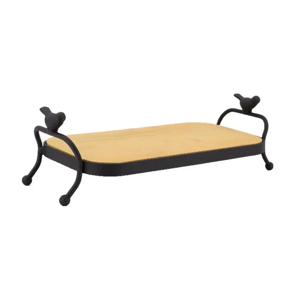 Ray Wrought Iron Solid Wood Tray Tea Tray Storage Tray Storage Rack European Home Decorations Bandeja Decorativa
Ray Wrought Iron Solid Wood Tray Tea Tray Storage Tray Storage Rack European Home Decorations Bandeja Decorativa