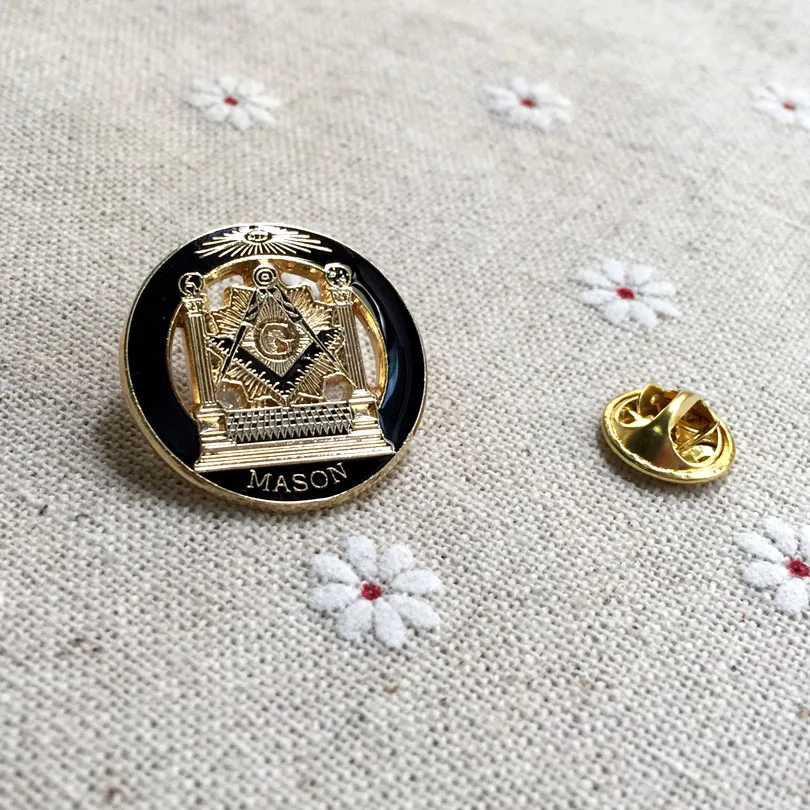 10PCS 1" Free Masons Brooches and Pins Badge Round Double Column Masonic Lapel Pin With Butterfly Clutch On Backing
10PCS 1" Free Masons Brooches and Pins Badge Round Double Column Masonic Lapel Pin With Butterfly Clutch On Backing