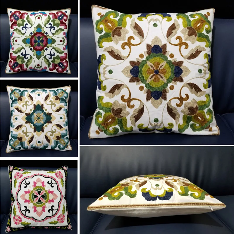 Flower Embroidered Cushions Cover Floral Decorative Pillows Case Embroidery Pillow Cover Home Decor 45x45cm Throw Pillows Case
Flower Embroidered Cushions Cover Floral Decorative Pillows Case Embroidery Pillow Cover Home Decor 45x45cm Throw Pillows Case