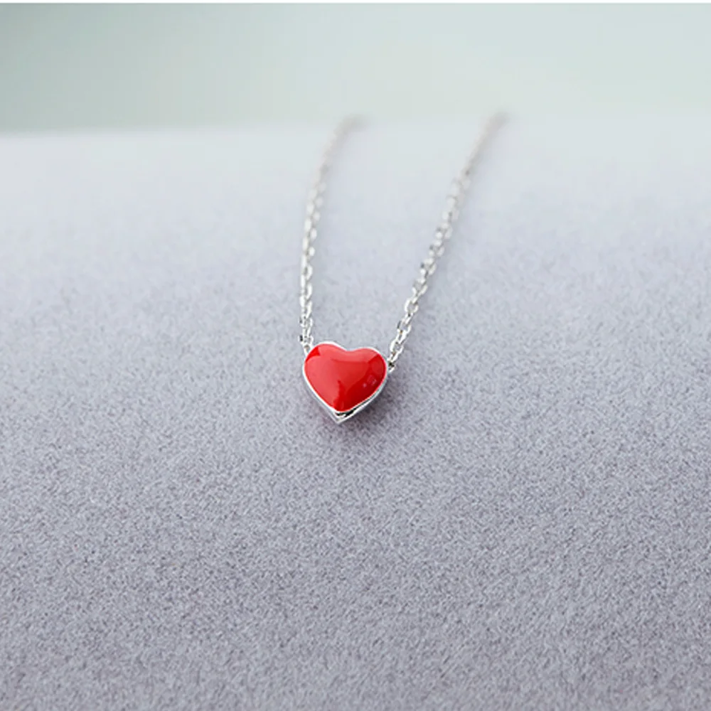 Red Love Heart Chocker Chain Necklace For Women Plata color Necklaces Pendants Collares Mujer collier femme joyas collana
Red Love Heart Chocker Chain Necklace For Women Plata color Necklaces Pendants Collares Mujer collier femme joyas collana