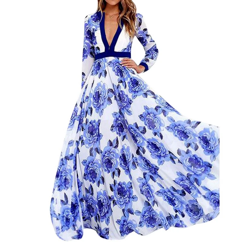 Litthing 2018 Summer Women Long Maxi Dress Bohemia Sexy V-neck O-neck Long Sleeve Floral Print Ethnic Beach Female Short Sleeve
Litthing 2018 Summer Women Long Maxi Dress Bohemia Sexy V-neck O-neck Long Sleeve Floral Print Ethnic Beach Female Short Sleeve