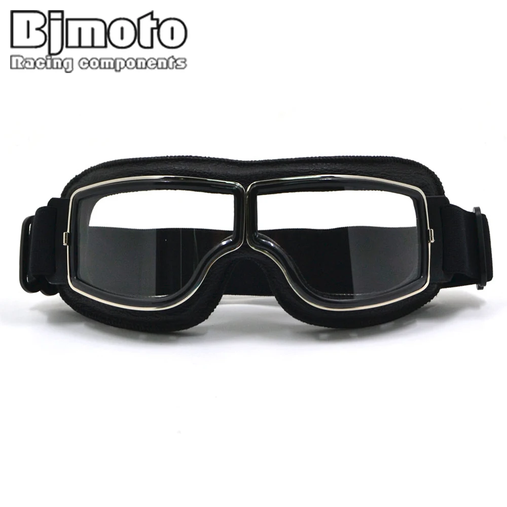 GT-011-BK-CL NEW Harley Style Motorcycle Goggles Pilot Motorbike Goggles Leather Retro Jet Helmet Eyewear 
GT-011-BK-CL NEW Harley Style Motorcycle Goggles Pilot Motorbike Goggles Leather Retro Jet Helmet Eyewear