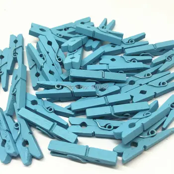 100pcs Light Blue 30mm Woode Pegs Clothes Pins Clips Clothespins Baby Shower Crafts Scrapbook Wedding Decorations Embellishments
100pcs Light Blue 30mm Woode Pegs Clothes Pins Clips Clothespins Baby Shower Crafts Scrapbook Wedding Decorations Embellishments