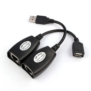 New USB UTP Extender Adapter Over Single RJ45 Ethernet CAT5E 6 Cable Up to 150ft Drop Shipping l1113#2
New USB UTP Extender Adapter Over Single RJ45 Ethernet CAT5E 6 Cable Up to 150ft Drop Shipping l1113#2