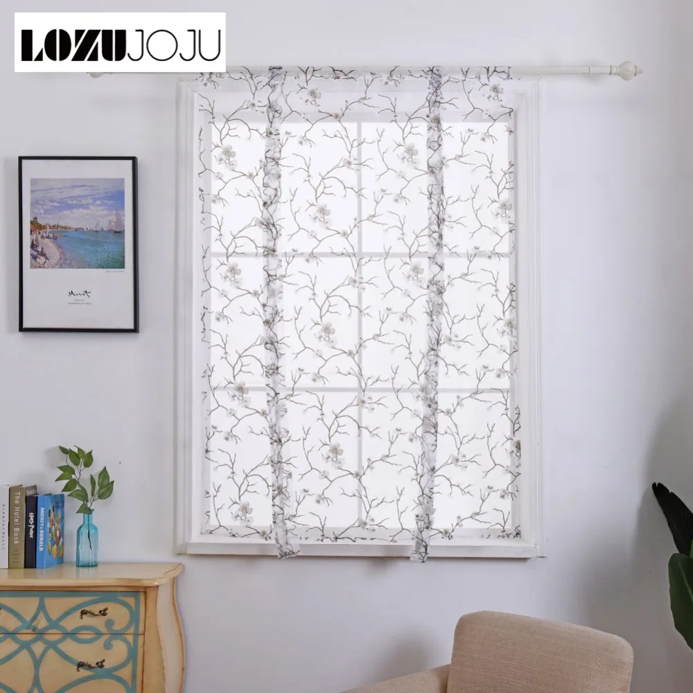 LOZUJOJU Roman curtain short floral drops for kitchen windows chiffon tulle organza fabric sheer yarn curtains rustic decorative
LOZUJOJU Roman curtain short floral drops for kitchen windows chiffon tulle organza fabric sheer yarn curtains rustic decorative