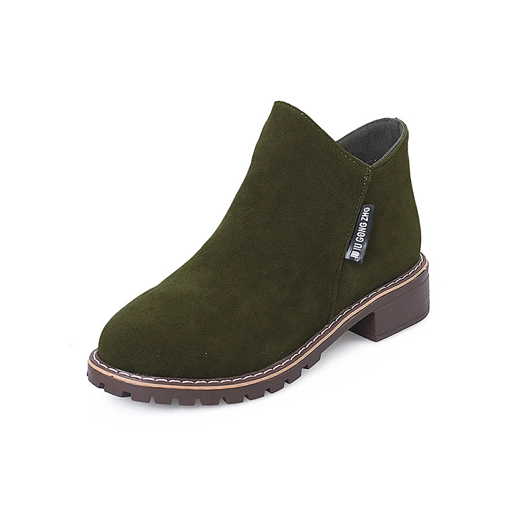 2018 Spring Autumn Women Low Heels Ankle Boots Side Zipper Ladies Short Black Booties Women Hot Sale Non-slip Shoes
2018 Spring Autumn Women Low Heels Ankle Boots Side Zipper Ladies Short Black Booties Women Hot Sale Non-slip Shoes