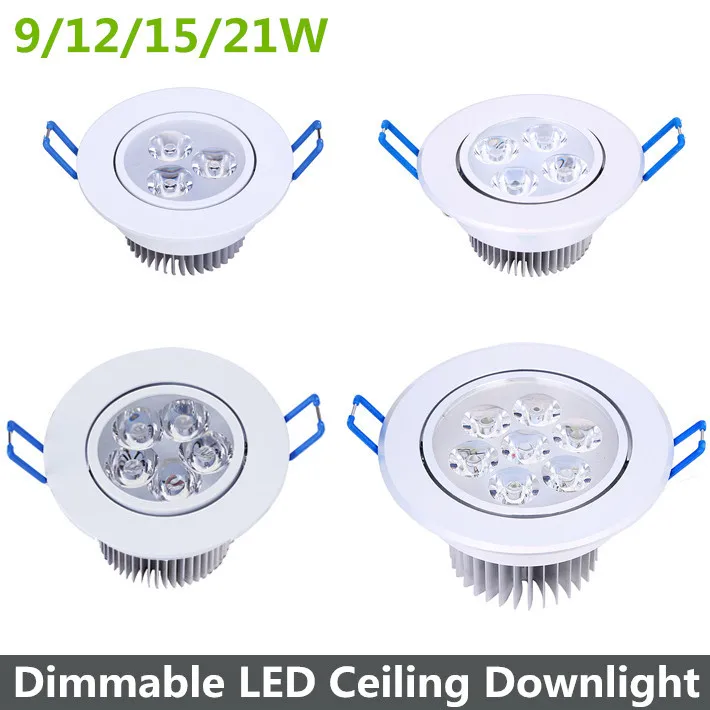 9/12/15/21W Dimmable LED Downlight Warm White/Cool White LED Ceiling Lamp Recessed Light AC110/220V White Shell Spot LED Bulbs
9/12/15/21W Dimmable LED Downlight Warm White/Cool White LED Ceiling Lamp Recessed Light AC110/220V White Shell Spot LED Bulbs