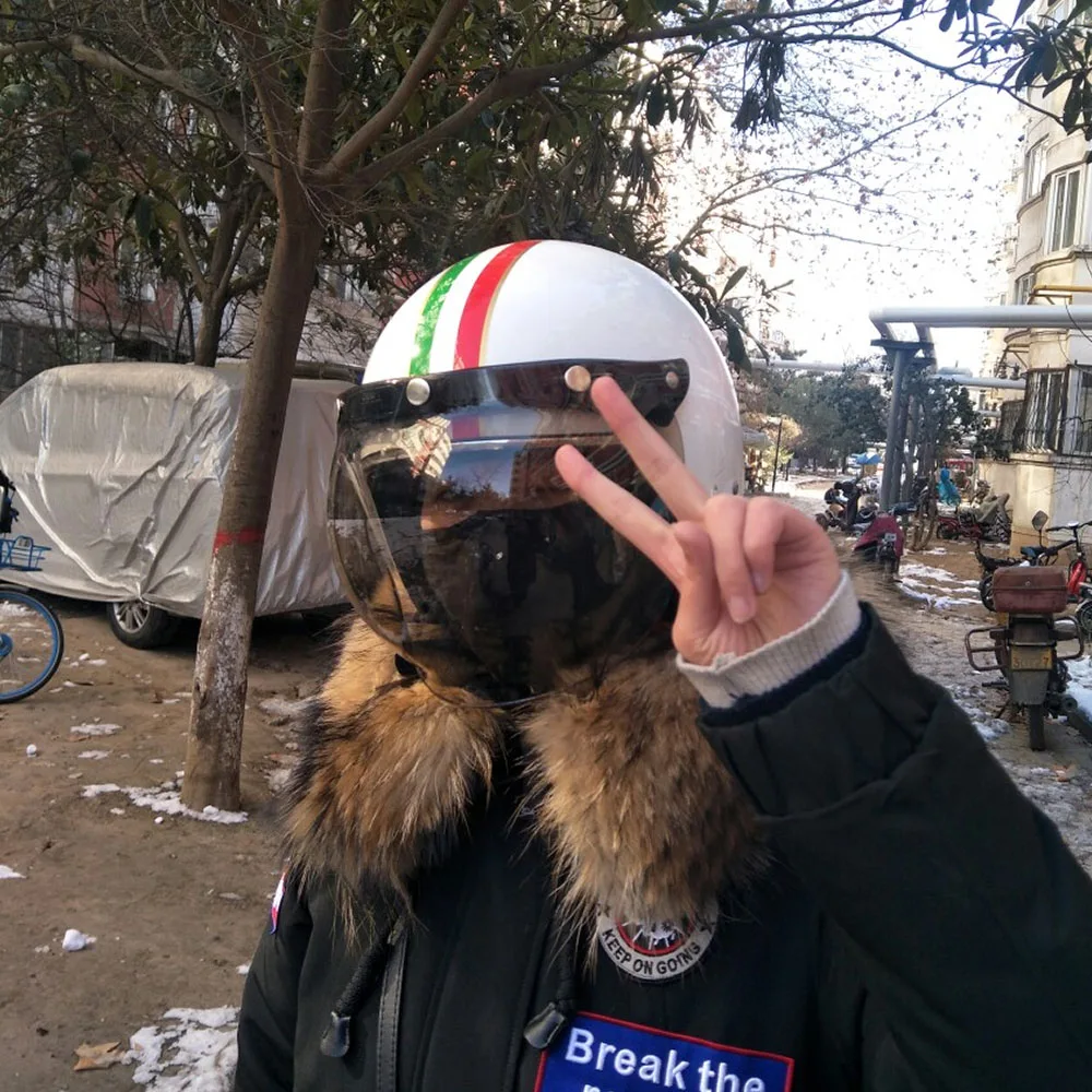 3-Snap Bubble Wind Shield Visor For Biltwell Gringo&Bonanza Motorcycle Helmet Three Button Lens Vintage Fog Mirror New Styling
3-Snap Bubble Wind Shield Visor For Biltwell Gringo&Bonanza Motorcycle Helmet Three Button Lens Vintage Fog Mirror New Styling