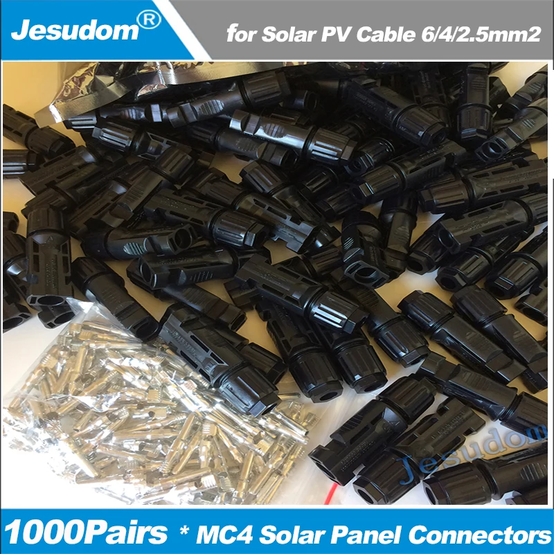1000 Pairs/lot 2000 Pieces of MC4 Cable Connectors Male and Female, for Solar Panels and Photovoltaic Systems
1000 Pairs/lot 2000 Pieces of MC4 Cable Connectors Male and Female, for Solar Panels and Photovoltaic Systems