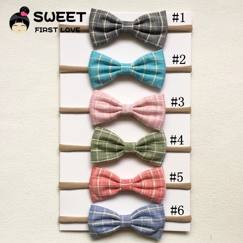 11pcs/lot Handmade Plaid Cotton Headbands Bowknot Elastic Nylon hairhands Girls Kid Hair Band Nylon Bow Hair Accessories
11pcs/lot Handmade Plaid Cotton Headbands Bowknot Elastic Nylon hairhands Girls Kid Hair Band Nylon Bow Hair Accessories