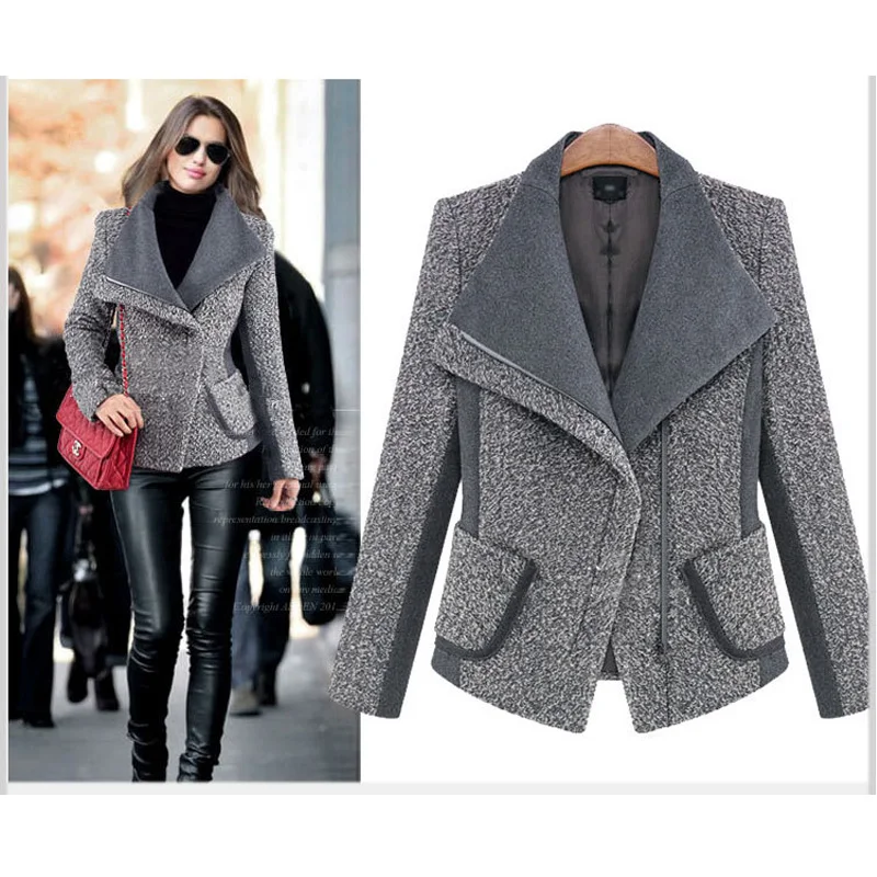 Uwback 2018 Spring Brand Trench Coat Women Patchwork Short Wool Coats Femme Fashion Outwear Windbreaker Coat MUjer OB302
Uwback 2018 Spring Brand Trench Coat Women Patchwork Short Wool Coats Femme Fashion Outwear Windbreaker Coat MUjer OB302