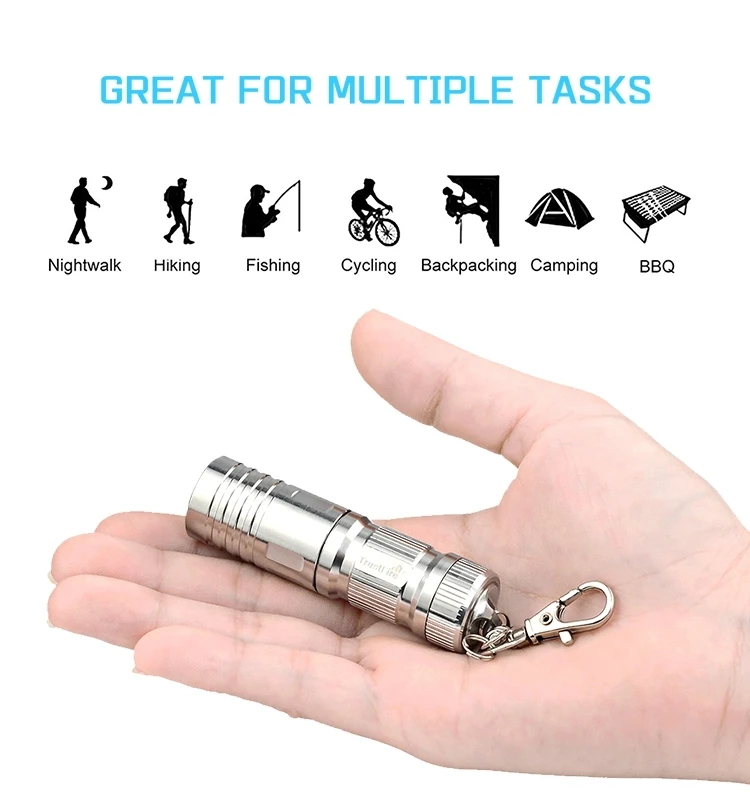 TrustFire MINI08 Waterproof 3W 180LM Lithium Battery USB Rechargeable Flashlight With 16340 Battery
TrustFire MINI08 Waterproof 3W 180LM Lithium Battery USB Rechargeable Flashlight With 16340 Battery