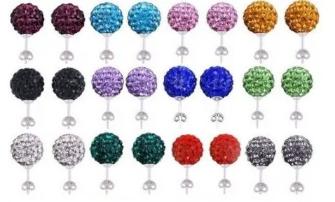 Фото Самая низкая цена 10 мм глина смешанные 20 цветов Кристалл BRI микро паве диско шар