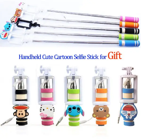 Fashion Mini Size Monopod Cute Cartoon Foldable Wired Selfie Stick for iPhone LG Samsung Xiaomi Huawei Android Tripod for Phones
Fashion Mini Size Monopod Cute Cartoon Foldable Wired Selfie Stick for iPhone LG Samsung Xiaomi Huawei Android Tripod for Phones