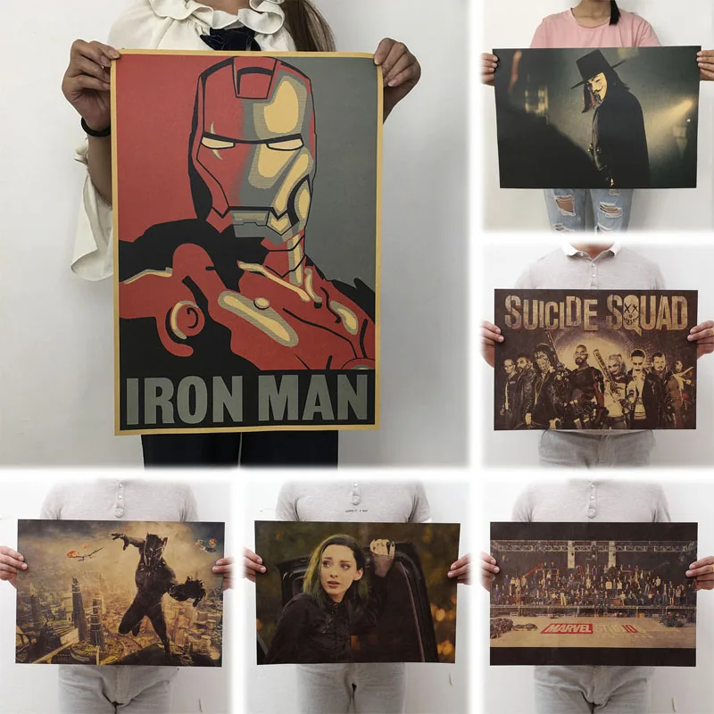 mling 51.5x36cm Movie Marvel Series Poster Avengers Infinity War Retro Poster Wall Stickers For Living Room Home Decoration
mling 51.5x36cm Movie Marvel Series Poster Avengers Infinity War Retro Poster Wall Stickers For Living Room Home Decoration