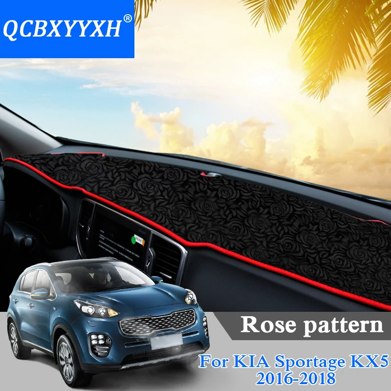 Car Styling Dashboard Protective Mat Shade Cushion Pad Rose Pattern Carpet For Kia Sportage KX5 2016-2018 LHD Anti-Slip Mat
Car Styling Dashboard Protective Mat Shade Cushion Pad Rose Pattern Carpet For Kia Sportage KX5 2016-2018 LHD Anti-Slip Mat