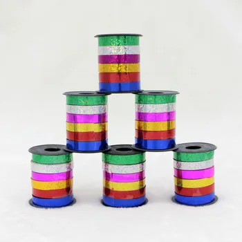 6pcs/lot 5mm*10Meter Balloons Ribbon Multicolor laser Curling Ribbon Tapes for Birthday Party Wedding Decoration Party Supplies
6pcs/lot 5mm*10Meter Balloons Ribbon Multicolor laser Curling Ribbon Tapes for Birthday Party Wedding Decoration Party Supplies