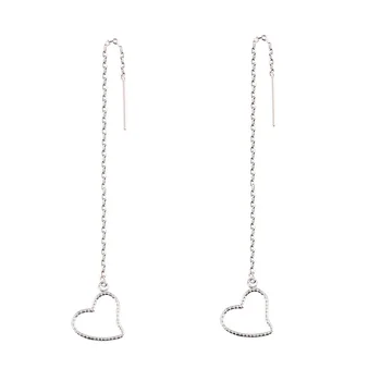 2018 Fashion Brand Hollow Love Heart Chain Drop Earrings 925 Sterling Silver Long linear Women Party Wedding Gift
2018 Fashion Brand Hollow Love Heart Chain Drop Earrings 925 Sterling Silver Long linear Women Party Wedding Gift