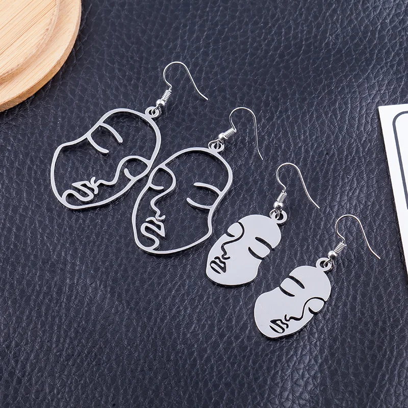 New Design Face Earrings For Women Creative Hollow Exaggerated Abstract Dangle Earring Fashion Simple Style Ear Jewelry Brincos
New Design Face Earrings For Women Creative Hollow Exaggerated Abstract Dangle Earring Fashion Simple Style Ear Jewelry Brincos