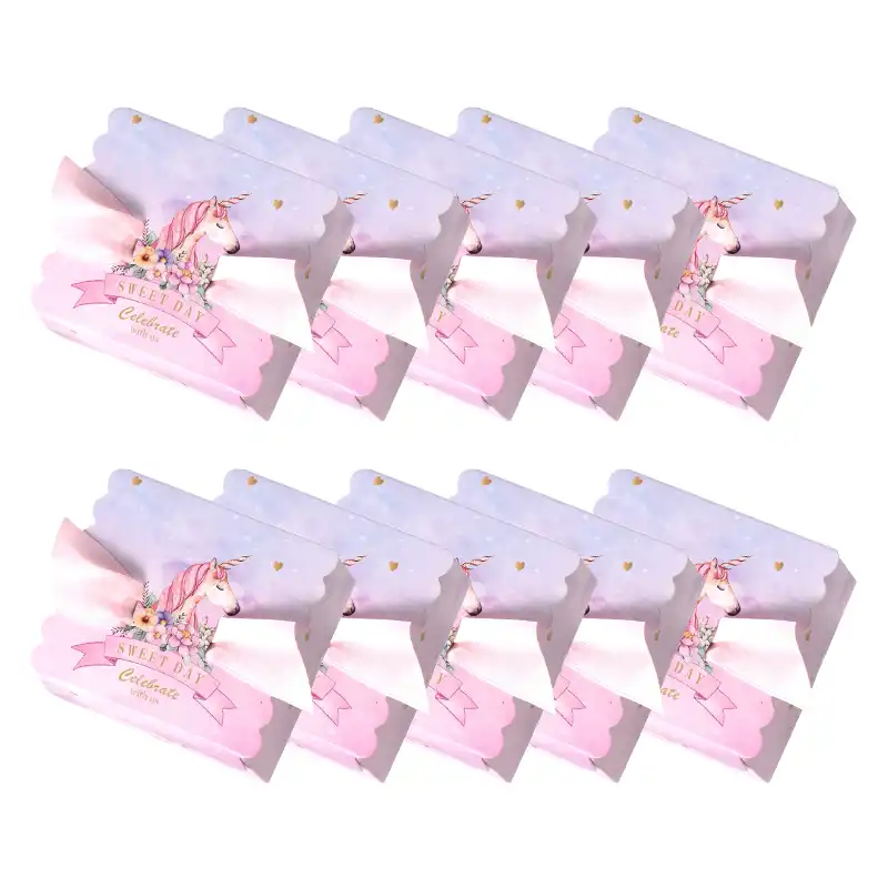 box unicorn gift bags paper candy gift box baby shower favor 