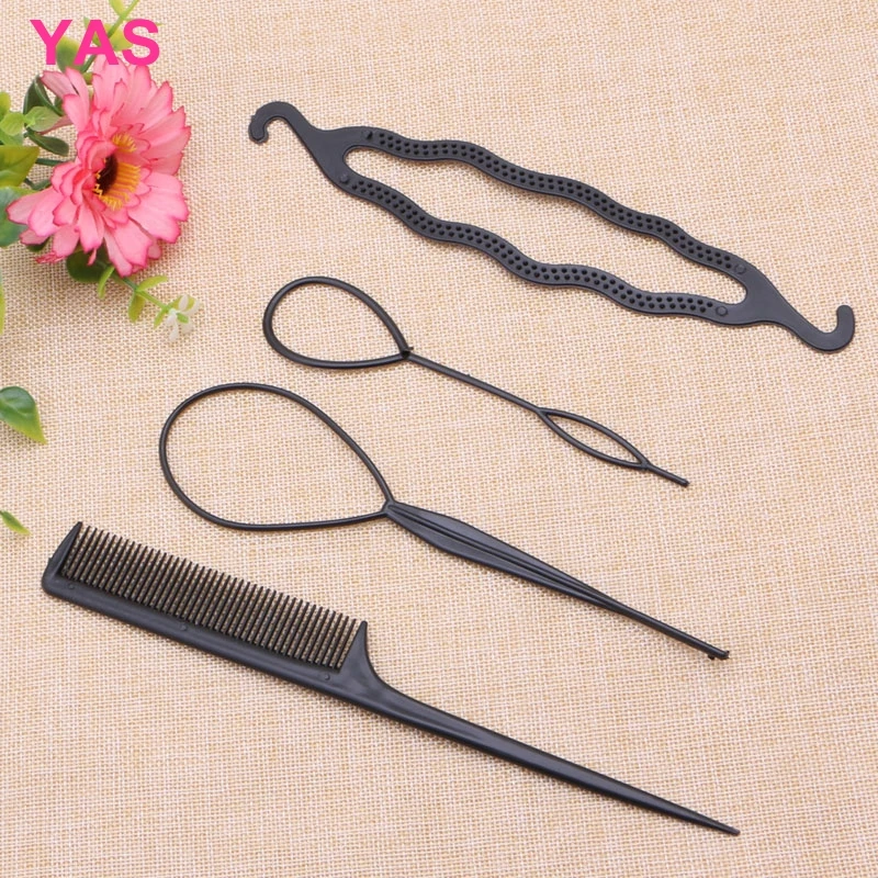 Hair Twist Styling Clip Stick Bun Maker Braid Tool Comb Hair Accessories 1Set/4Pcs #Y207E# Hot Sale
Hair Twist Styling Clip Stick Bun Maker Braid Tool Comb Hair Accessories 1Set/4Pcs #Y207E# Hot Sale