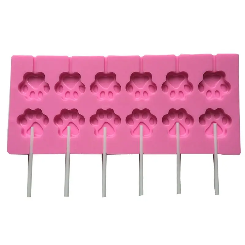 12-Cavity DIY Cat Claw Shape 3D Silicone Lollipop Mold Candy Chocolate Gummy Fondant Mould Puppy Dog Paw Soap Bakeware Baking
12-Cavity DIY Cat Claw Shape 3D Silicone Lollipop Mold Candy Chocolate Gummy Fondant Mould Puppy Dog Paw Soap Bakeware Baking
