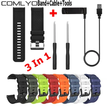 3In1 COMLYO Silicone Watch Strap for Garmin Fenix/Fenix 2 Band 26mm Watchband with USB Charger For Garmin Fenix 2 Cable Charging
3In1 COMLYO Silicone Watch Strap for Garmin Fenix/Fenix 2 Band 26mm Watchband with USB Charger For Garmin Fenix 2 Cable Charging