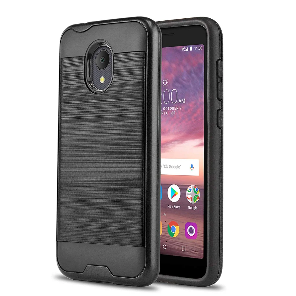 Dual Layer Hybrid Brushed Armor Case Shockproof Soft TPU & Hard Back Cover For Alcatel 1X Evolve /IdealXtra 5059R /TCL LX A502DL
Dual Layer Hybrid Brushed Armor Case Shockproof Soft TPU & Hard Back Cover For Alcatel 1X Evolve /IdealXtra 5059R /TCL LX A502DL